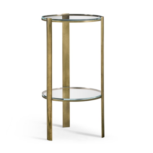 Cosmo Antique Brass Drinks Table