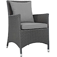 Dining Outdoor Patio Sunbrella® Armchair - Gray
