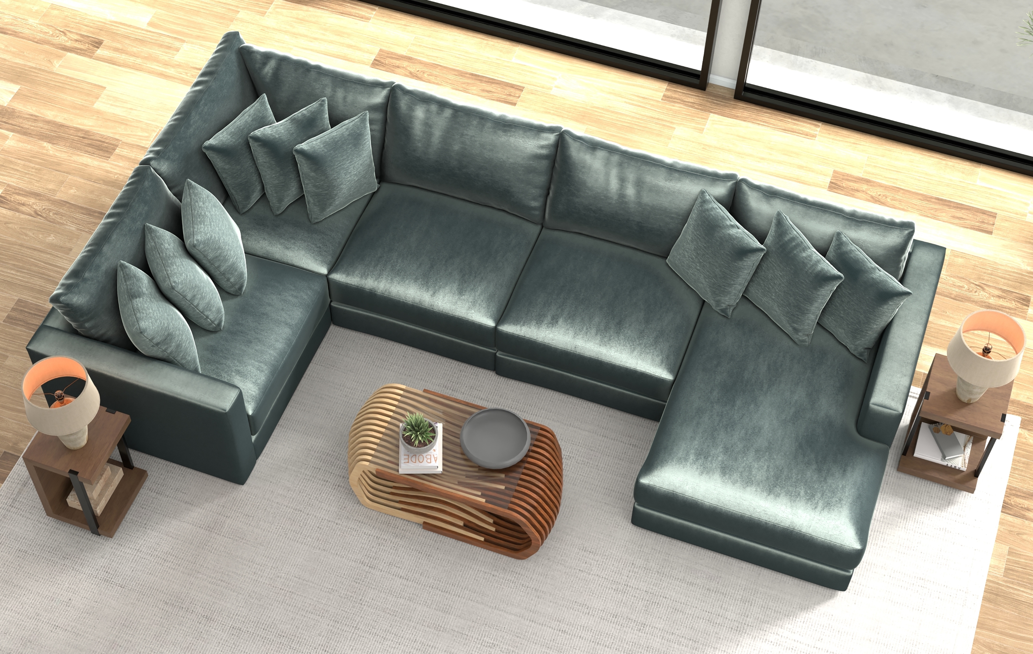 Jackson Furniture Remington 5-Piece Sectional Sofa with Chaise