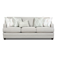 Transitional Sofa with Exposed Wood Legs