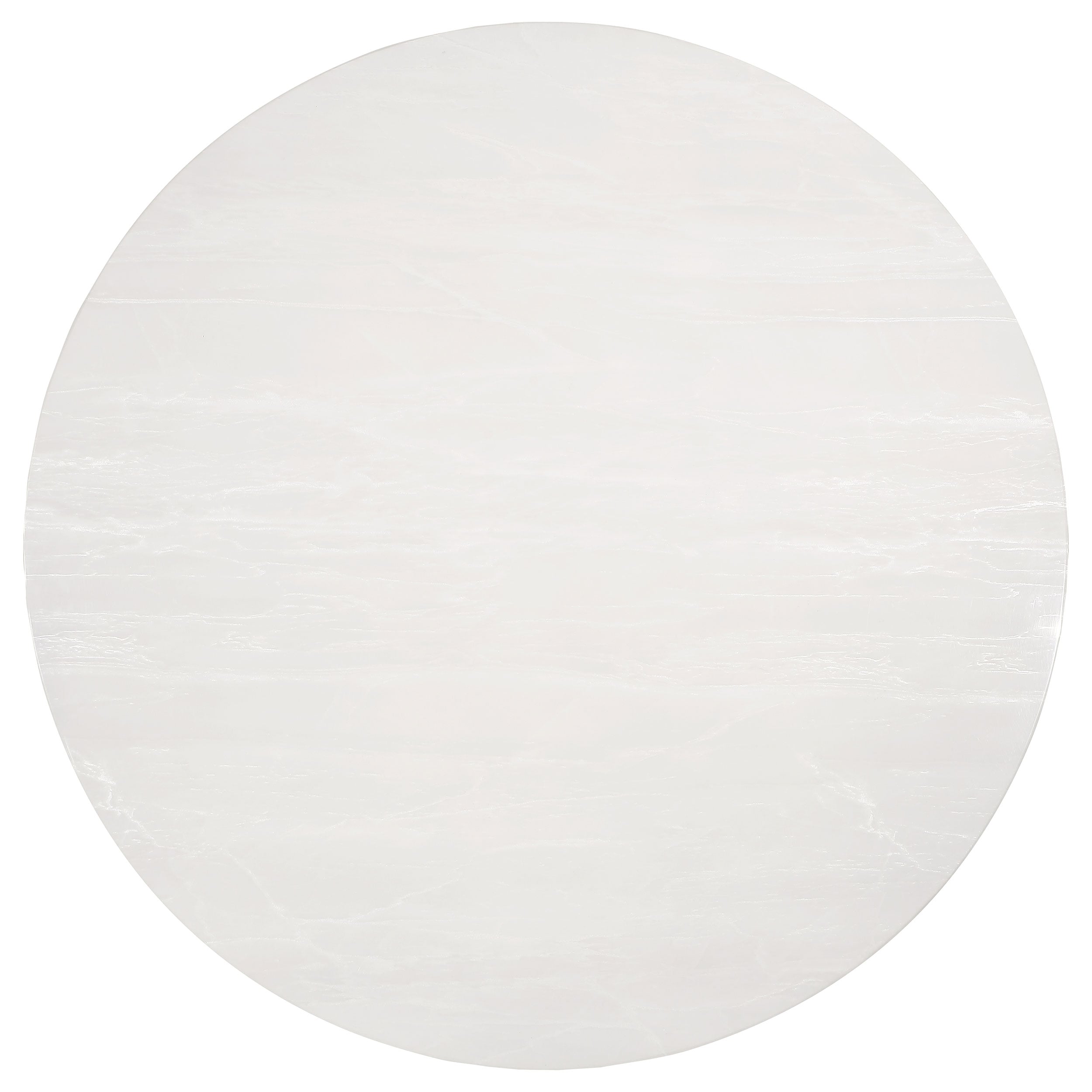 51-inch Marble Stainless Steel Dining Table