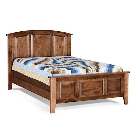 Queen Arched Panel Bed