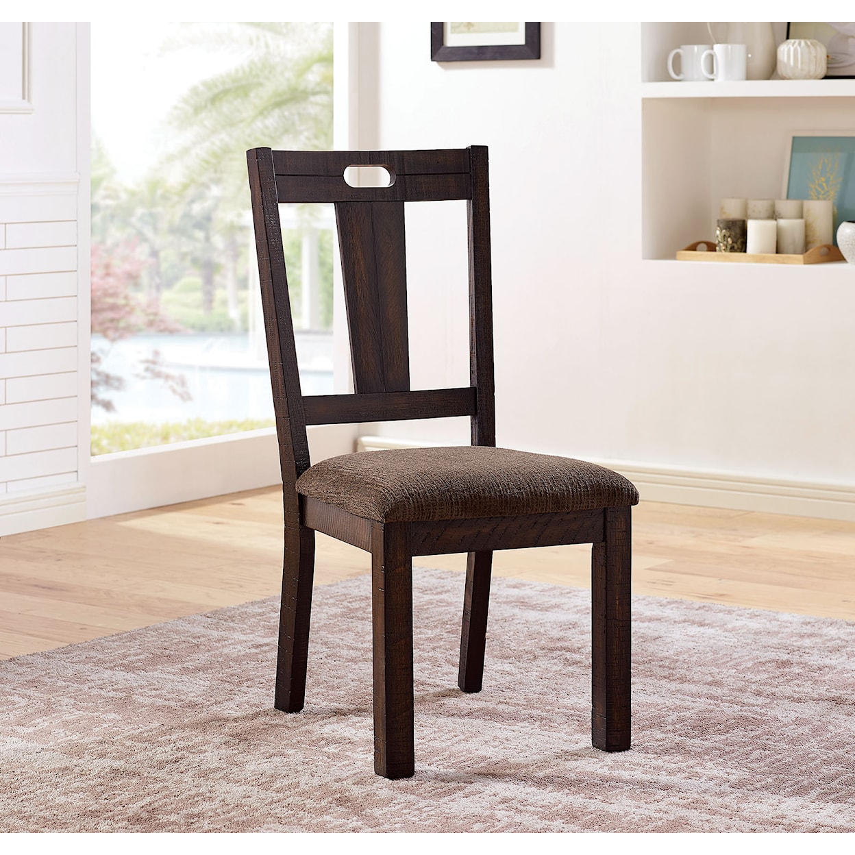 Furniture of America Burton Set of 2 Side Chairs