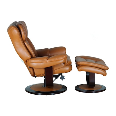 Swivel Recliner and Ottoman Set