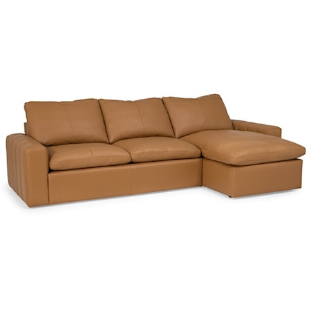 Dawson Max Contemporary 2-Piece Sectional Sofa with Right Facing Chaise