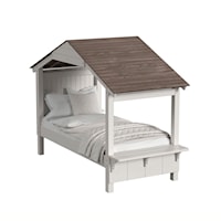 Farmhouse Twin Bed with Full Roof