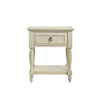 Transitional 1-Drawer Nightstand