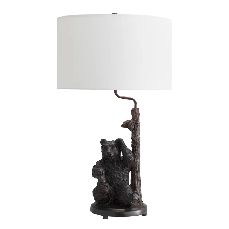 31"H Resin Bear Table Lamp