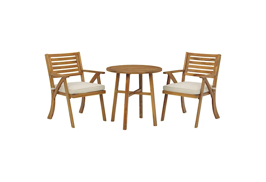 Vallerie 3-Piece Table & Chairs with Cushion Set by Signature Design by Ashley at Esprit Decor Home Furnishings