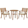 Signature Design Vallerie 3-Piece Table & Chairs with Cushion Set