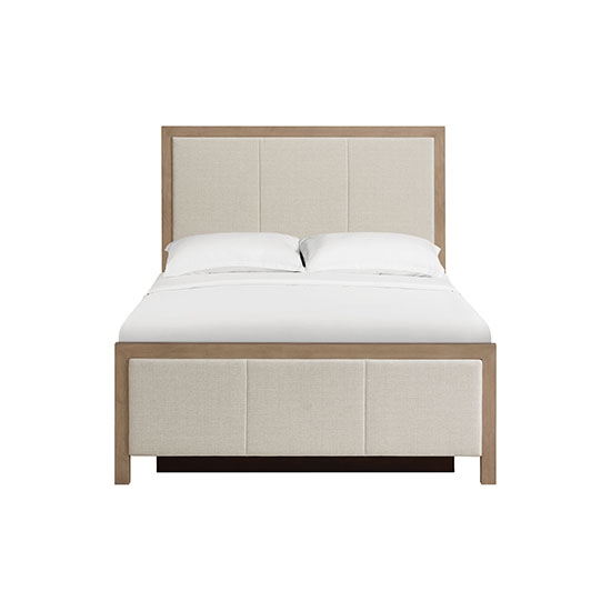 Queen Upholstered Panel Storage Bed