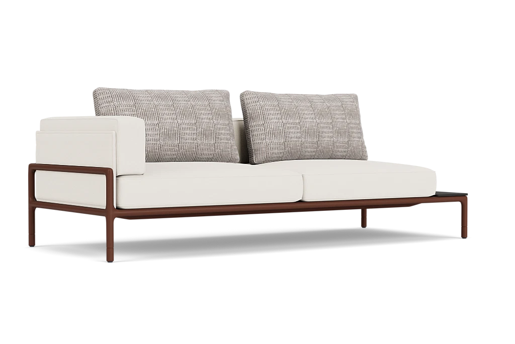 Moto Left Arm Loveseat with Table Sectional