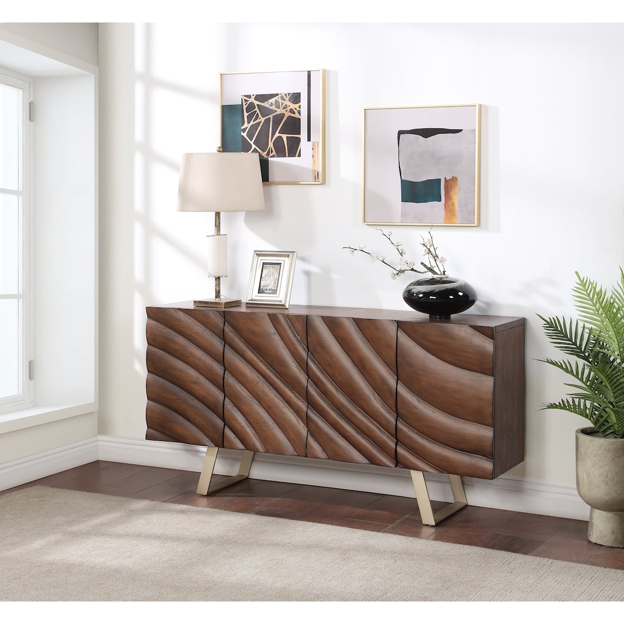 Coast2Coast Home Coast to Coast Imports Four Door Credenza