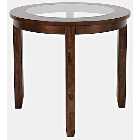 Contemporary 42" Round Counter Height Dining Table