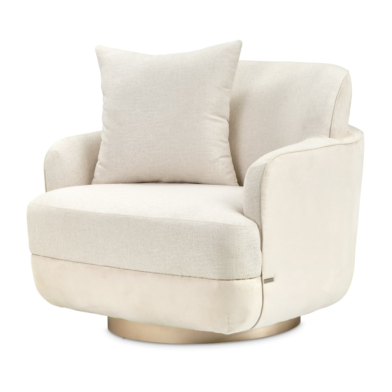 Michael Amini Aurora Upholstered Swivel Chair