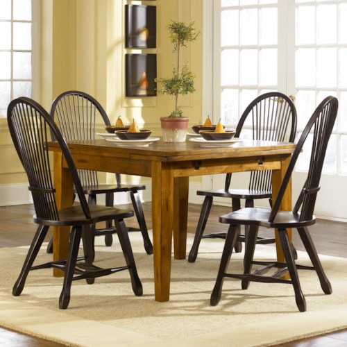 Casual 5-Piece Retractable Table Set