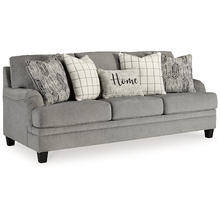 Mathonia 5190338 Contemporary Sofa with Accent Pillows | American