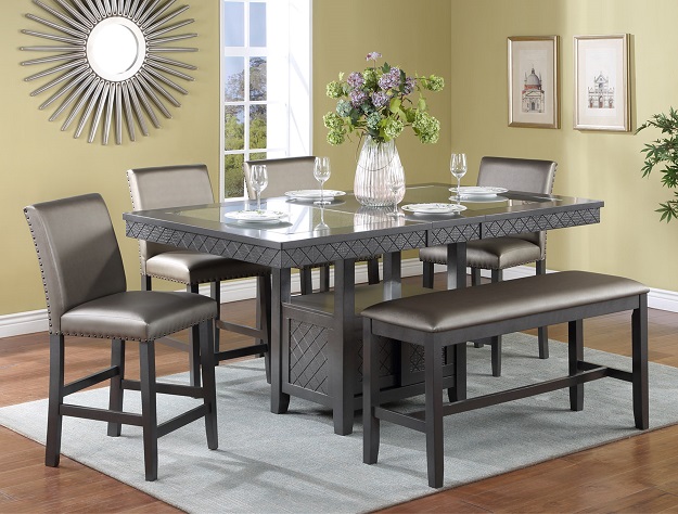 rc willey counter height dining sets