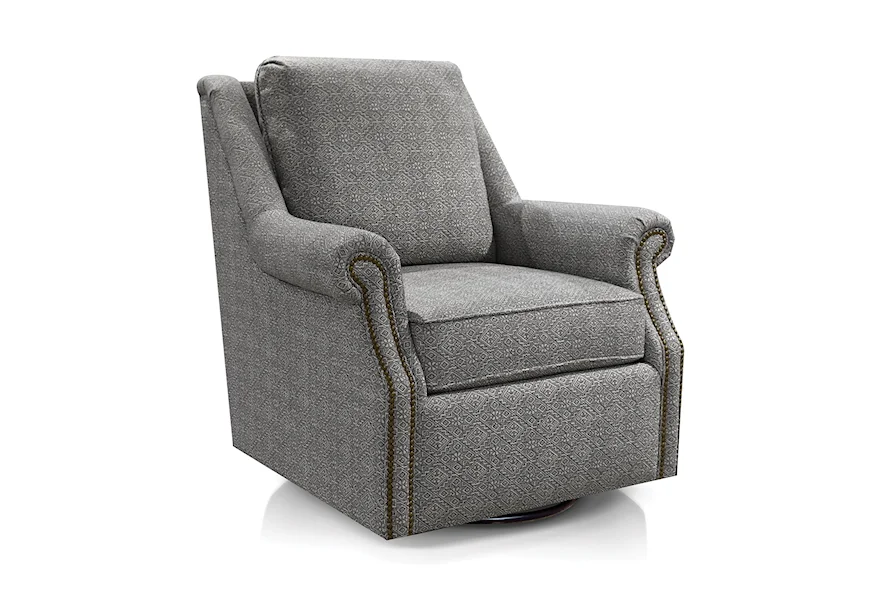 1450/1470/N Series Swivel Glider Accent Chair by England at Prime Brothers Furniture