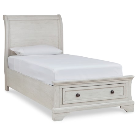 Twin Sleigh Storage Bed