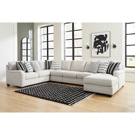 5-Piece Sectional with Chaise