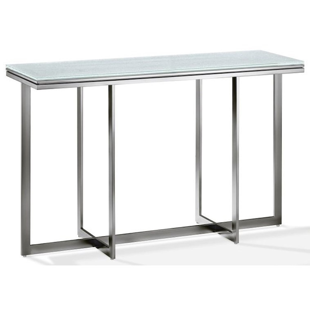 Modus International Eliza Media Console Table in Ultra White