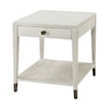 Theodore Alexander Breeze Pine Side Table with Storage