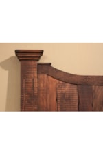 International Furniture Direct Madeira Rustic King Panel Bed