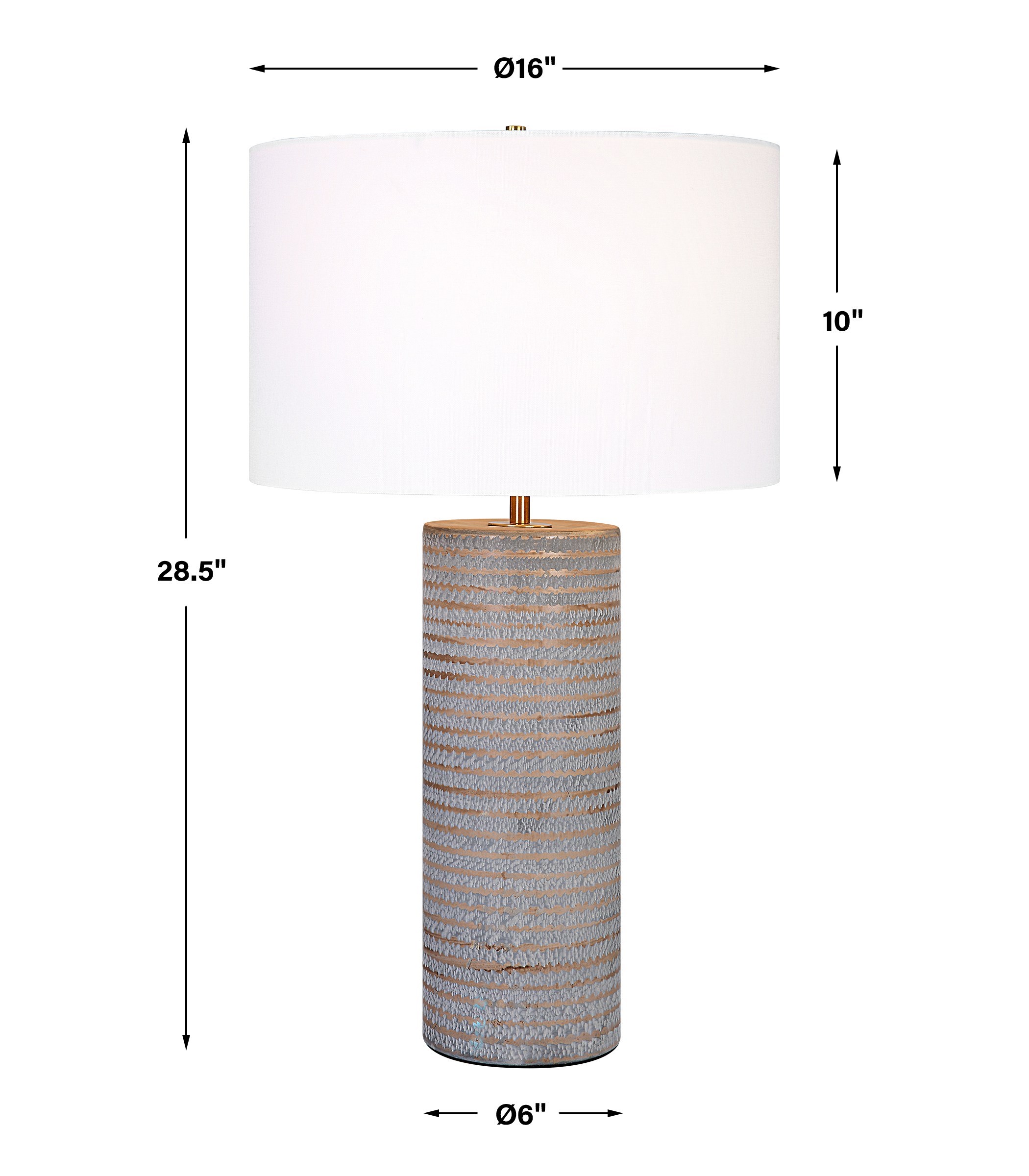 Uttermost Monolith Monolith Gray Table Lamp