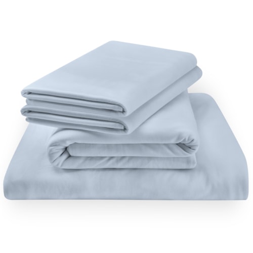 Queen Tempur Rayon From Bamboo Sheet Set Sleepy Blue Linens