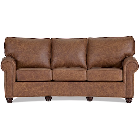 3-Seat Leather Conversation Sofa