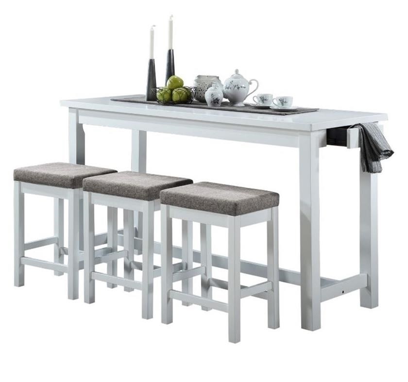 Homelegance Connected Collection 4-Piece Pack Counter Height Set