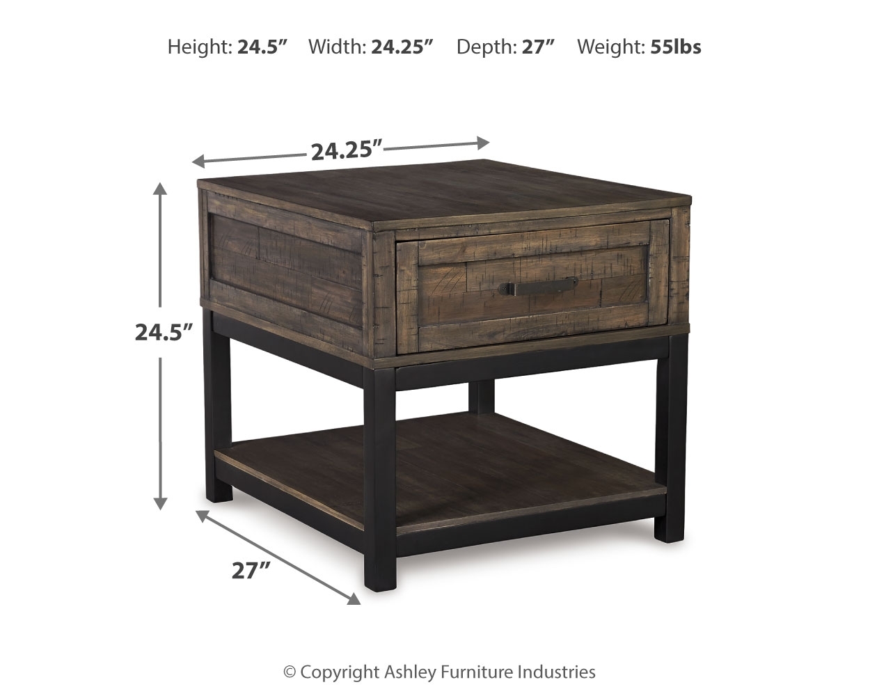 Signature Design by Ashley Johurst Rectangular End Table