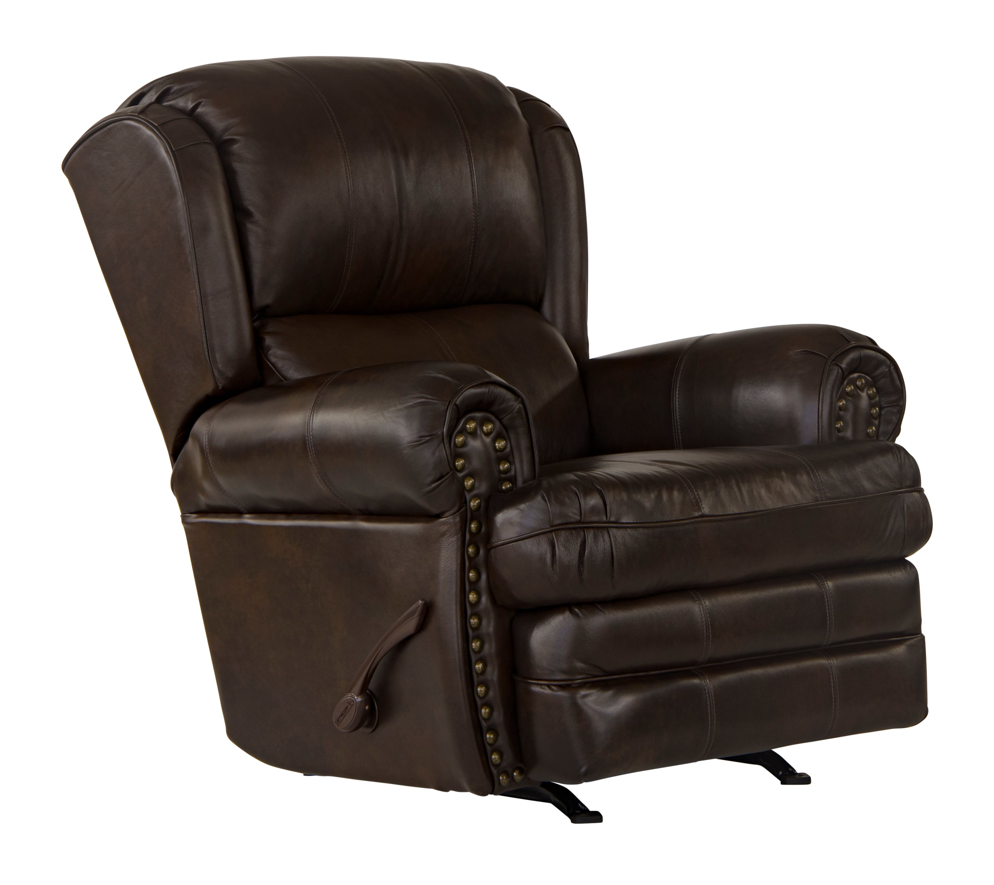 Nailhead discount rocker recliner