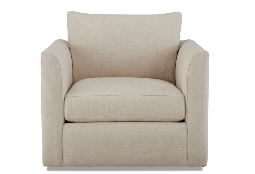 Alamitos Swivel Chair by Klaussner at Van Hill Furniture