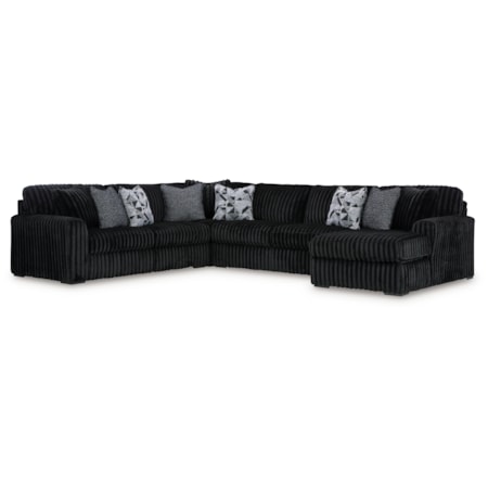 4-Piece Sectional With Chaise