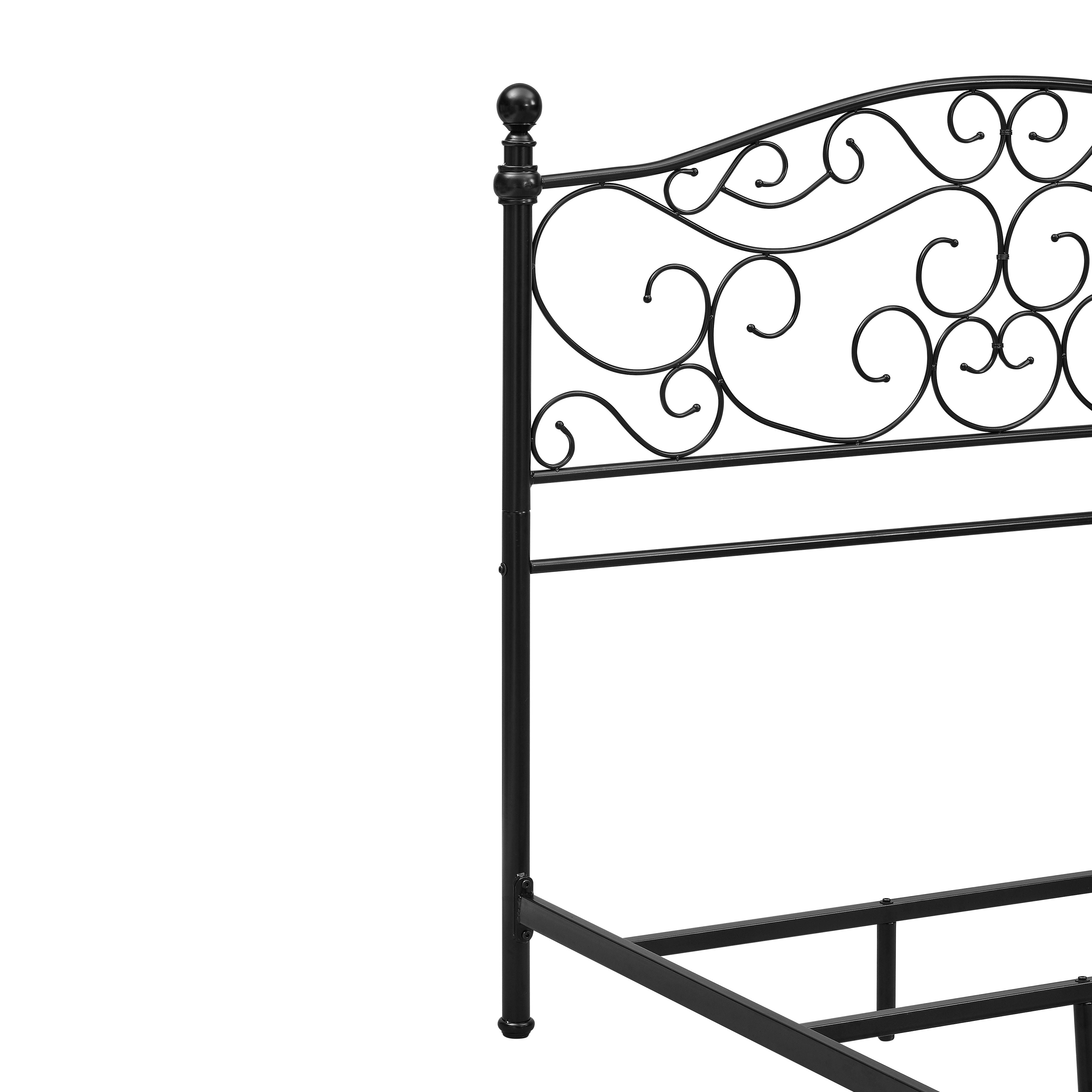 Bernards Ellis Metal Queen Scroll Bed-in-a-Box