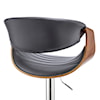 Armen Living Gionni Upholstered Swivel Bar Stool