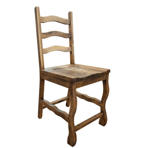 Farmhouse 24" Wooden Counter Height Stool with Ladder Back