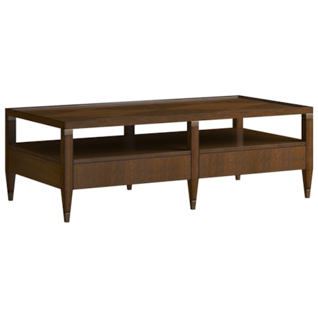 Rectangular 2-Drawer Cocktail Table