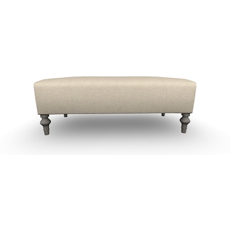 Transitional Bench with Two Pillows