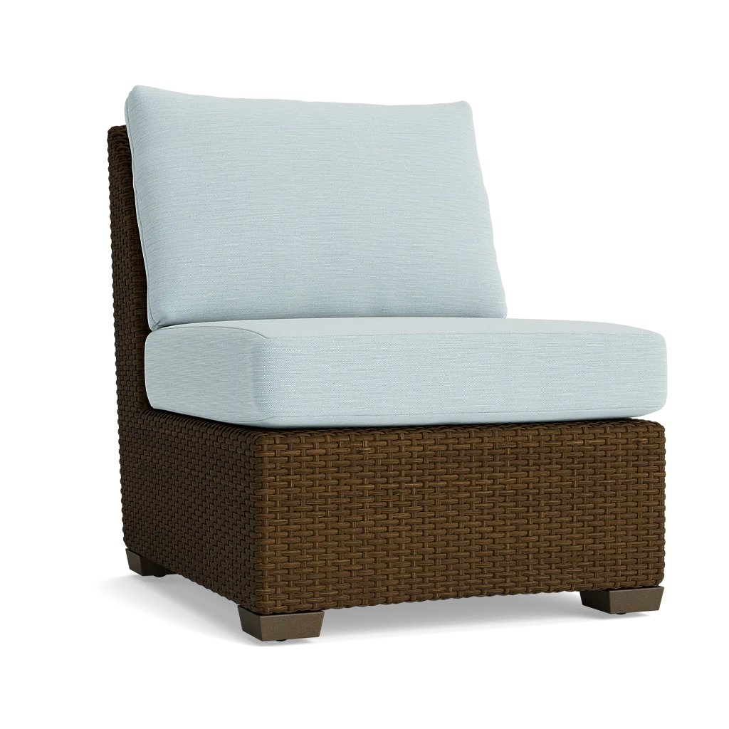 Wicker Armless Chair