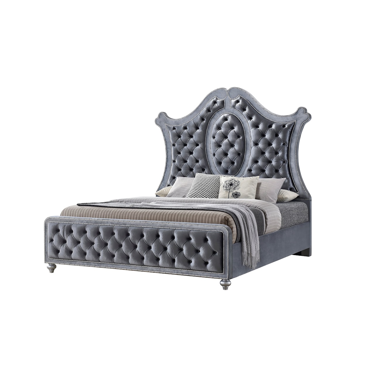 Crown Mark Cameo King Bed