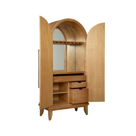 3-Drawer Bar Cabinet