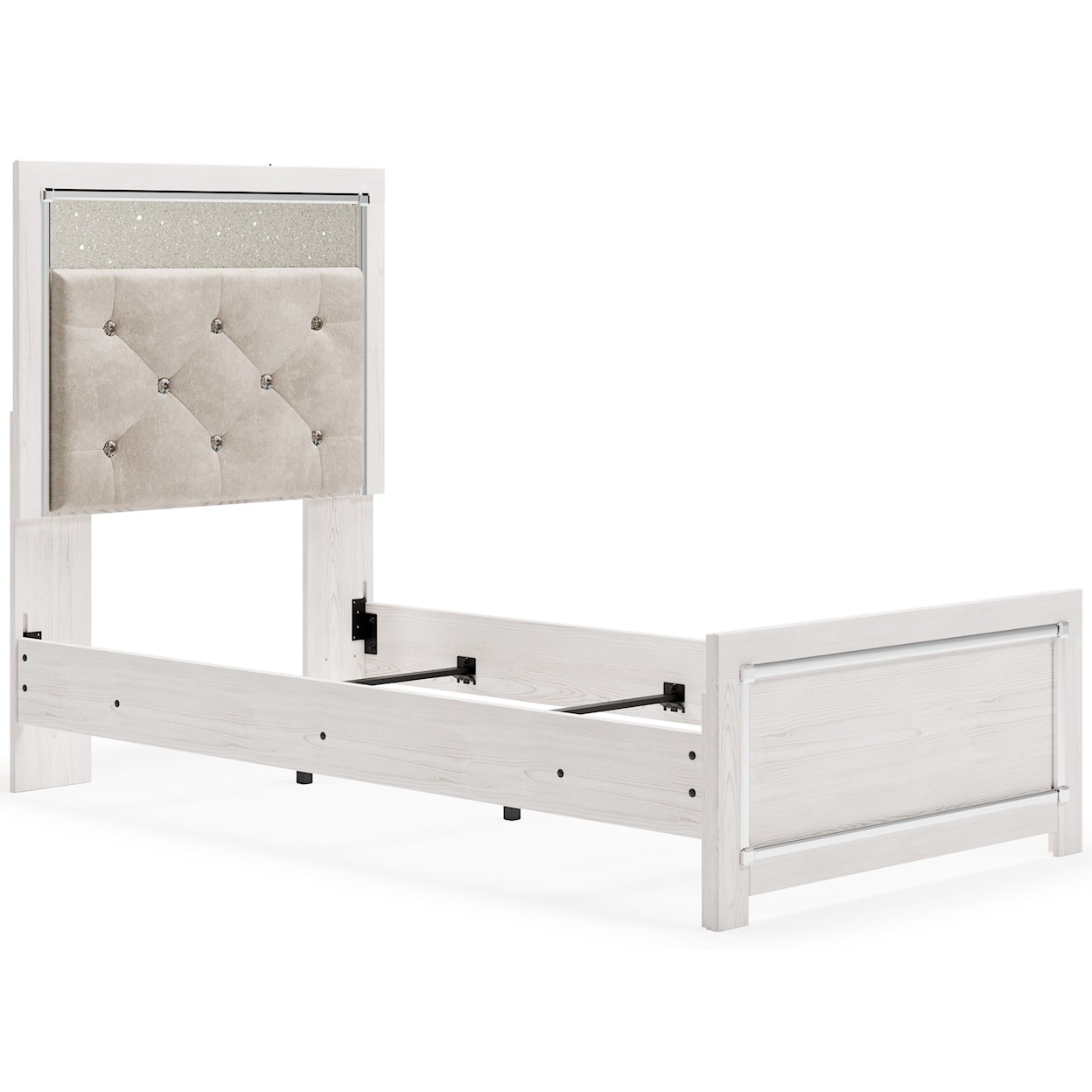 Signature Altyra Twin Upholstered Panel Bed