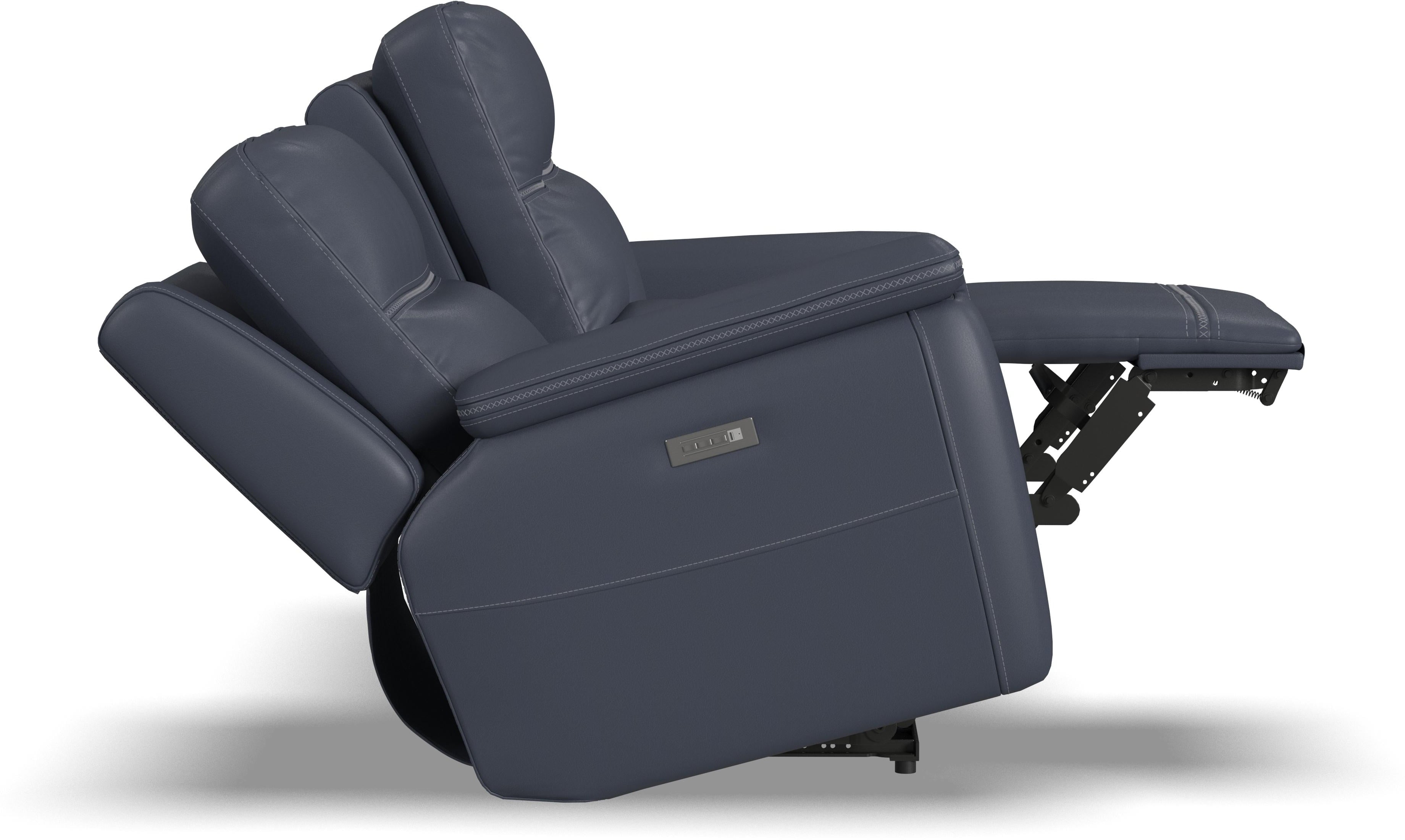 Flexsteel Latitudes - Sawyer Power Reclining Console Loveseat