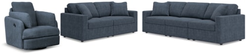 3-Piece Sectional Sofa, 2-Piece Sectional Loveseat And Swivel Glider Recliner