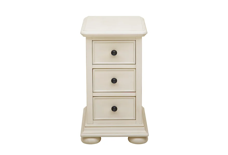 Accents Coastal Chairside Chest by Accentrics Home at Corner Furniture