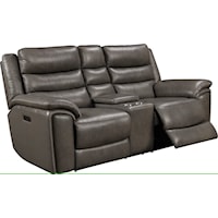 Casual Power Console Loveseat with USB Port