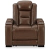 Signature Design by Ashley Furniture The Man-Den Power Recliner with Adjustable Headrest